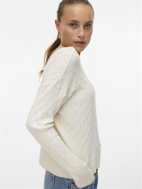 VMFANTASTIC LS V-BACK CABLE PULLOVER birch