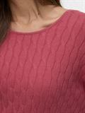 VMFANTASTIC LS V-BACK CABLE PULLOVER holly berry