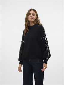 VMFENG LS O-NECK PULLOVER GA BOO black