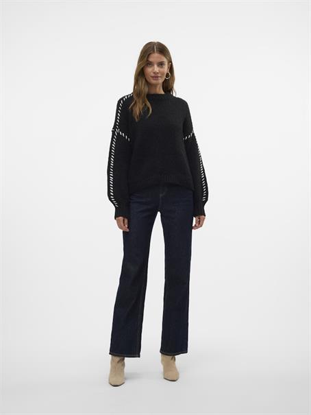 VMFENG LS O-NECK PULLOVER GA BOO black