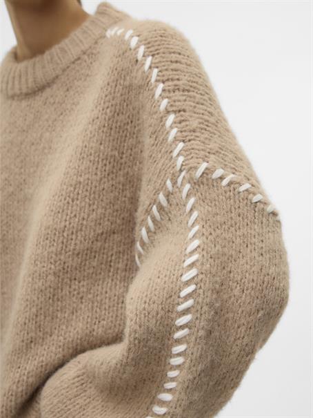 VMFENG LS O-NECK PULLOVER GA BOO silver mink