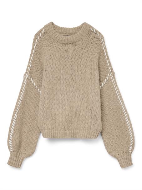 VMFENG LS O-NECK PULLOVER GA BOO silver mink