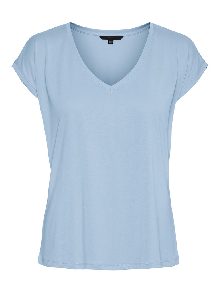 Vero Moda Damen T-Shirt 10247666 Blue Bell