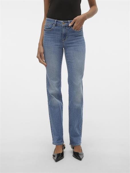 VMFLASH MR STRAIGHT JEANS LI347 GA NOOS medium blue denim