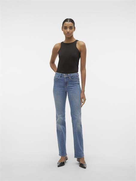 VMFLASH MR STRAIGHT JEANS LI347 GA NOOS medium blue denim