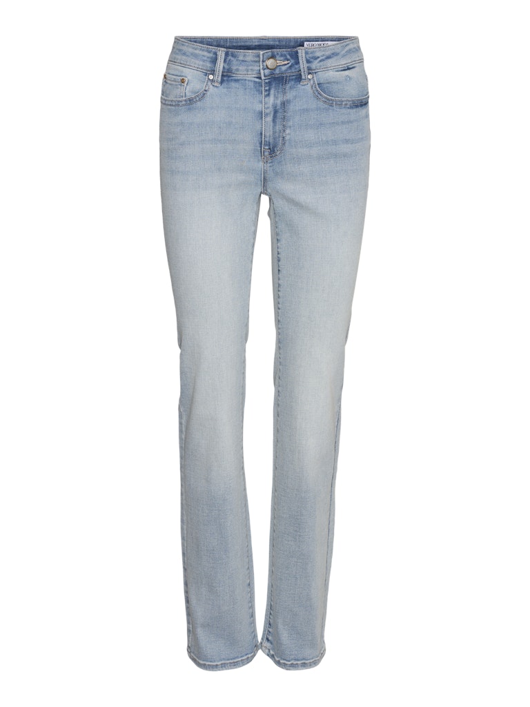 Vero Moda Damen Jeans VMFLASH MR STRAIGHT JNS LI3102 GA NOOS 