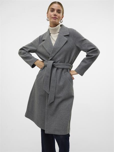 VMFORTUNEAYA LONG COAT GA NOOS medium grey melange