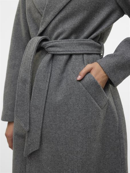 VMFORTUNEAYA LONG COAT GA NOOS medium grey melange