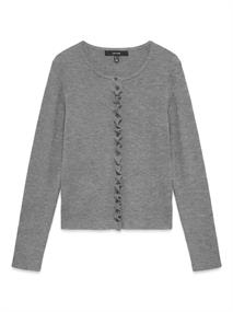 VMFRANCES LS O-NECK CARDIGAN medium grey melange