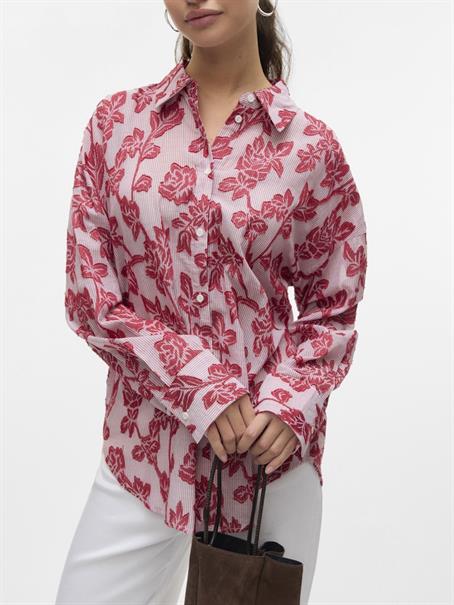 VMFRANKIE LS SHIRT WVN karanda red