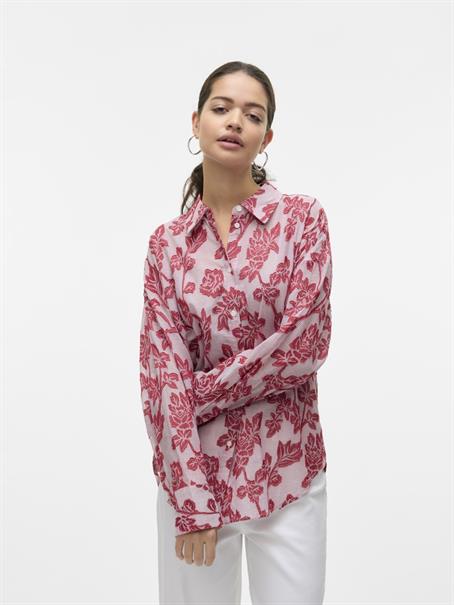 VMFRANKIE LS SHIRT WVN karanda red