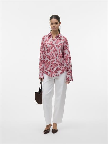 VMFRANKIE LS SHIRT WVN karanda red