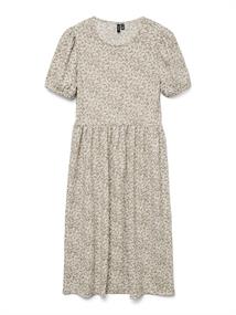VMGELINA S/S BLK DRESS JRS pumice stone