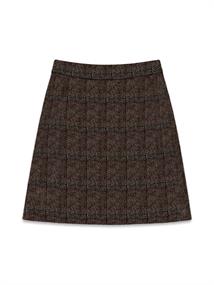 VMGEMMA HW ABOVE KNEE WOOL BLEND SKIRT chocolate torte