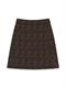 VMGEMMA HW ABOVE KNEE WOOL BLEND SKIRT chocolate torte