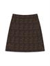 VMGEMMA HW ABOVE KNEE WOOL BLEND SKIRT chocolate torte