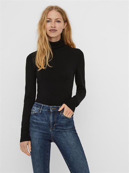 VMGLORY LS ROLLNECK BLOUSE GA NOOS black