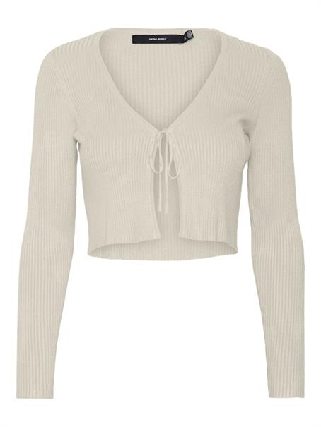 VMGLORY RIB LS TIE STRING CARDI GA NOOS birch