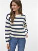 VMGOLD STRIPE LS O-NECK PULLOVER birch1
