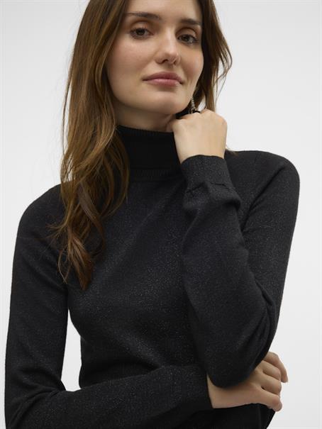 VMHAPPYGLITTER LS ROLLNK PULLOVER BOO LX black