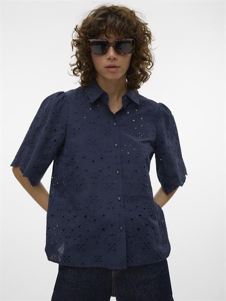 VMHAY 2/4 EMB SHIRT WVN SPE navy blazer