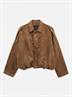 VMHAZEL LS FAUX SUEDE BOMBER JACKET NOOS cognac