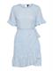 VMHENNA 2/4 O-NECK SHORT DRESS NOOS blue bell