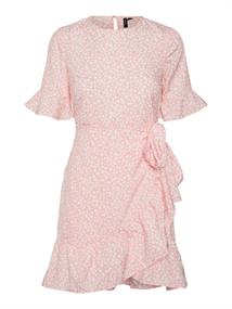 VMHENNA 2/4 O-NECK SHORT DRESS NOOS geranium pink