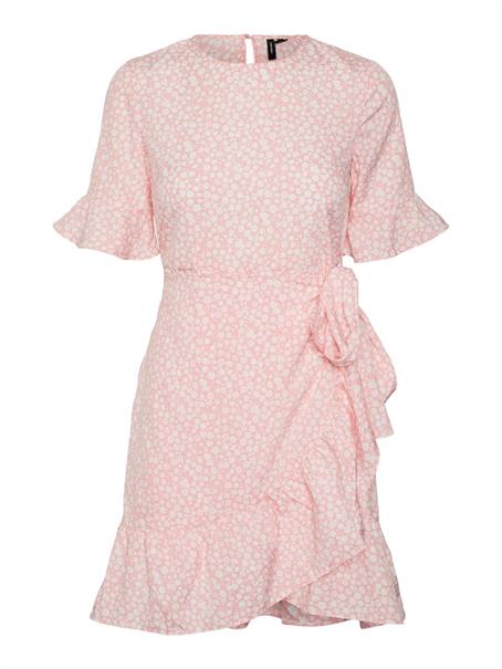 VMHENNA 2/4 O-NECK SHORT DRESS NOOS geranium pink