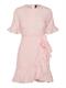 VMHENNA 2/4 O-NECK SHORT DRESS NOOS geranium pink