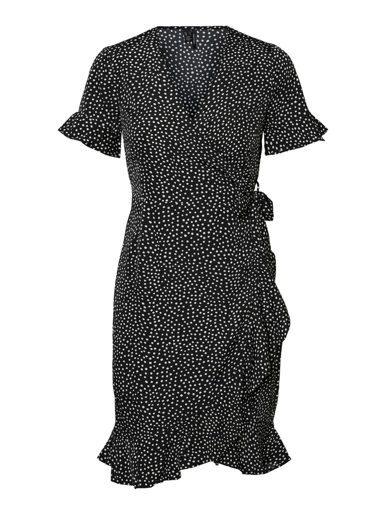 Vero Moda Damen Kleid VMHENNA WRAP Regular Fit günstig online kaufen