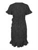 VMHENNA 2/4 WRAP FRILL DRESS NOOS black