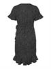 VMHENNA 2/4 WRAP FRILL DRESS NOOS black