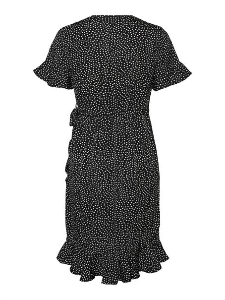 VMHENNA 2/4 WRAP FRILL DRESS NOOS black