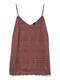 VMHONEY LACE SINGLET WVN BOO rose brown