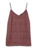 VMHONEY LACE SINGLET WVN GA rose brown