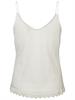 VMHONEY LACE SINGLET WVN GA snow white