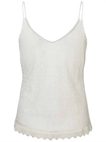 VMHONEY LACE SINGLET WVN GA snow white