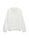 VMIBEA L/S SHIRT WVN BTQ GA cloud dancer
