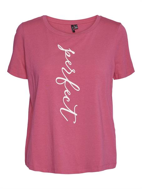 VMIGINA S/S O-NECK T-SHIRT JRS BTQ raspberry sorbet