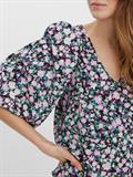 VMINGA 2/4 V-NECK TOP WVN black