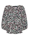 VMINGA 2/4 V-NECK TOP WVN black