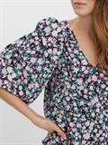 VMINGA 2/4 V-NECK TOP WVN black