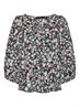 VMINGA 2/4 V-NECK TOP WVN black