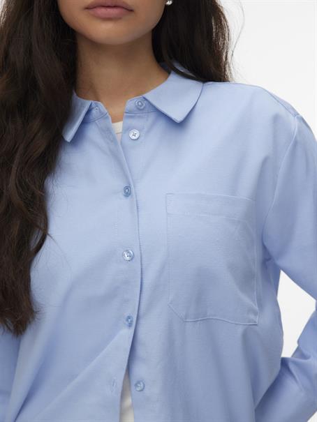 VMINGE L/S SHIRT WVN BTQ brunnera blue