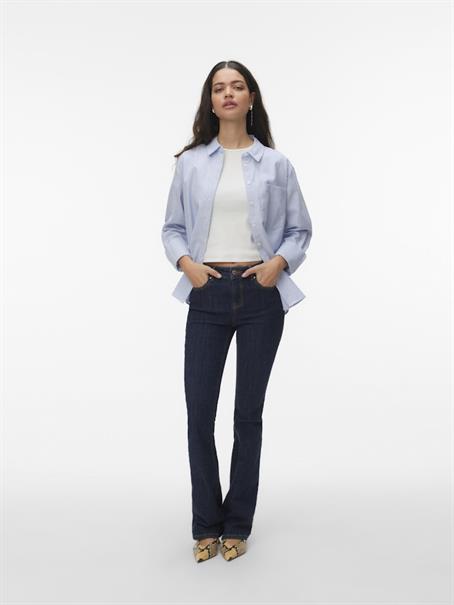 VMINGE L/S SHIRT WVN BTQ palace blue