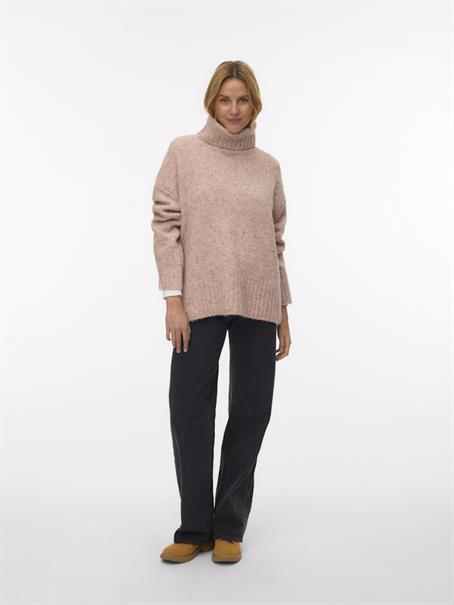 VMINGRID LS ROLL NECK PULLOVER NOOS pink dogwood