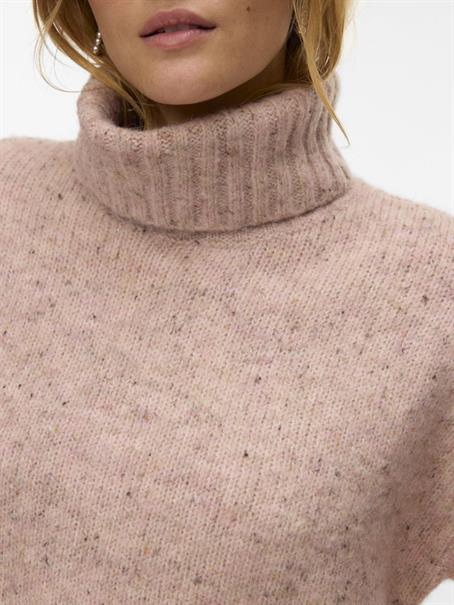 VMINGRID LS ROLL NECK PULLOVER NOOS pink dogwood