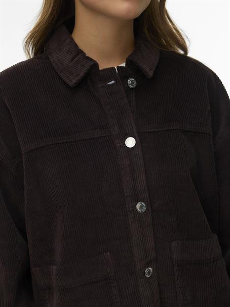 VMJAMIE LS CORDUROY SHACKET MIX NOOS chocolate torte