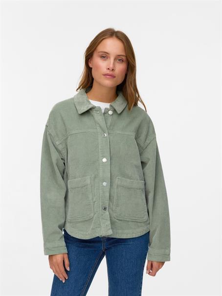 VMJAMIE LS CORDUROY SHACKET MIX NOOS lily pad